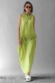 Light sleeveless pistachio dress